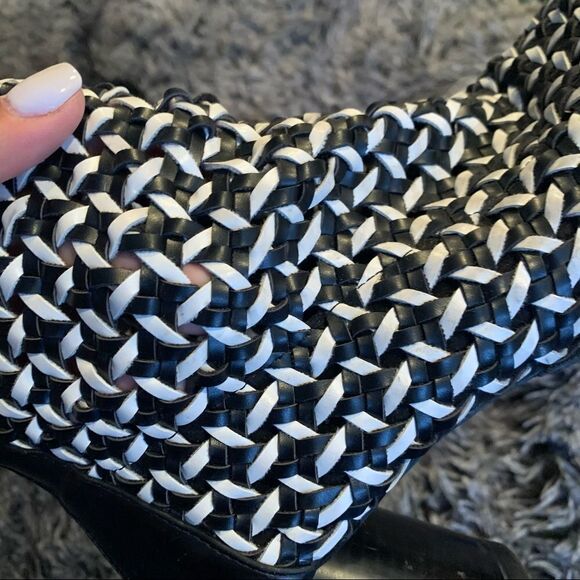 ZARA TRAFALUC Woven Almond Toe Boot Sz36 - Picture 6 of 9